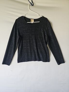 TR Bentley Glitter Knit Long Sleeve Top - XL
